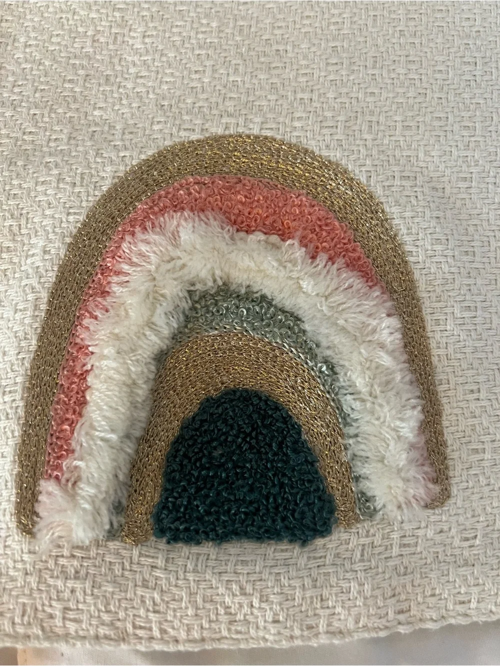 Neutral Rainbow Accent Set of 4 Placemats